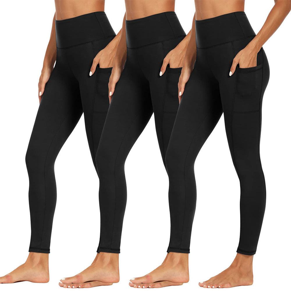 W>U>N Womens Yoga Leggings Soft Tummy-control  High-stretch  And Opaque